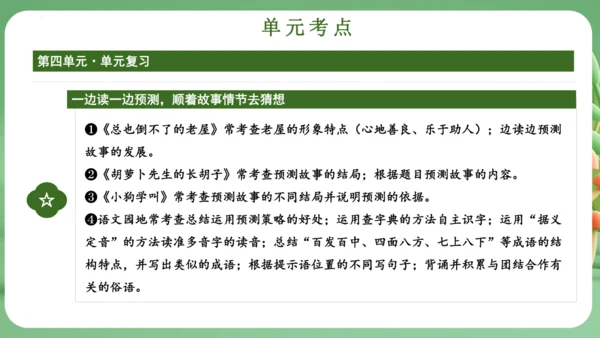 统编版2024三年级语文上册第四单元复习   课件