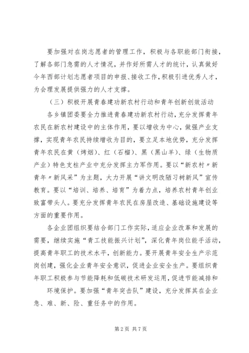 共青团县委工作要点 (4).docx