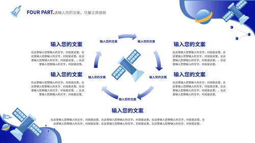 蓝色简约自然科技风教学PPT模板