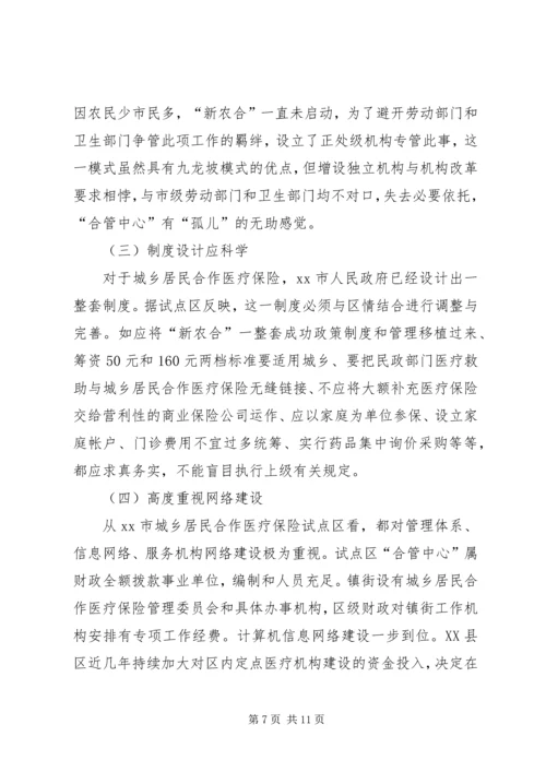 启动城乡居民合作医疗保险的调研报告.docx