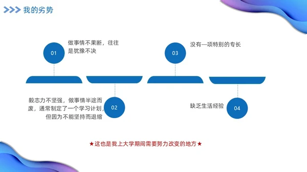 蓝色励志实拍大学生自我介绍开学个人简历
