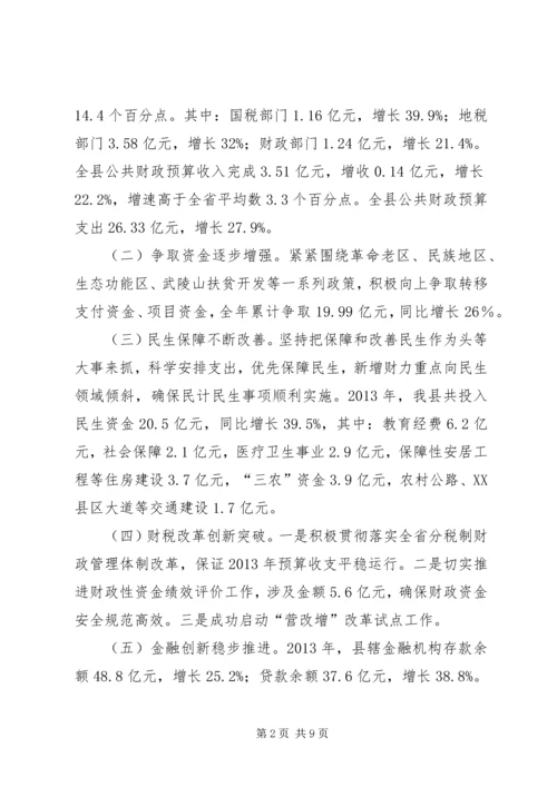 副县长在县财税金融体制改革创新工作会上的讲话.docx