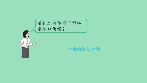 （2023秋新插图）人教版二年级数学上册 4 表内乘法（一）整理和复习（第1课时）（课件）(共45张
