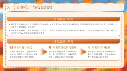 橙色插画风感恩节活动总结PPT模板