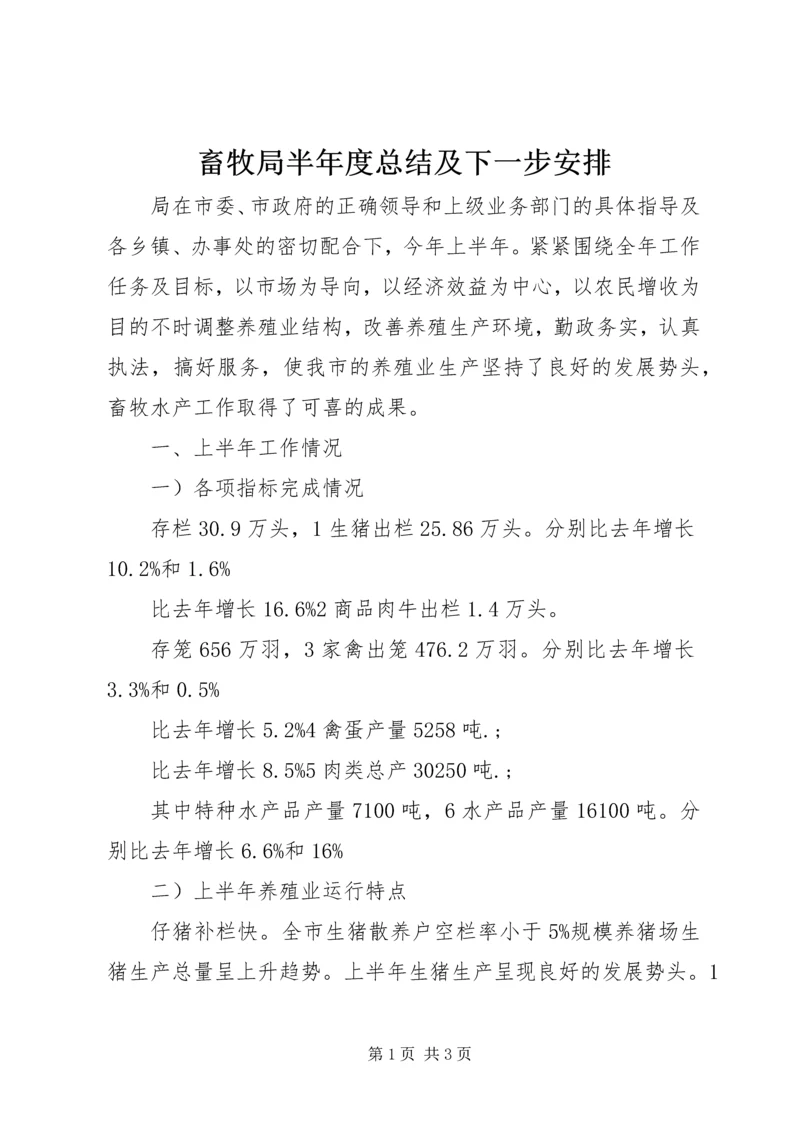 畜牧局半年度总结及下一步安排 (2).docx