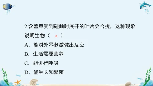 1.1《认识生物》复习课件(18张PPT)