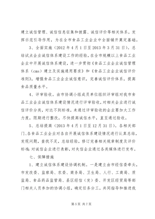 食品业诚信建设活动方案.docx