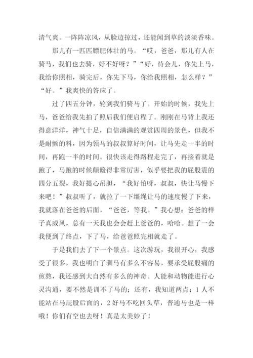 游内蒙古草原作文.docx