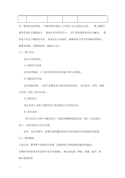 项目实施流程及配套工具