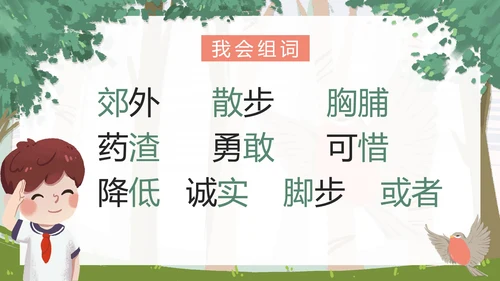 部编版三年级上册《灰雀》课件PPT模板