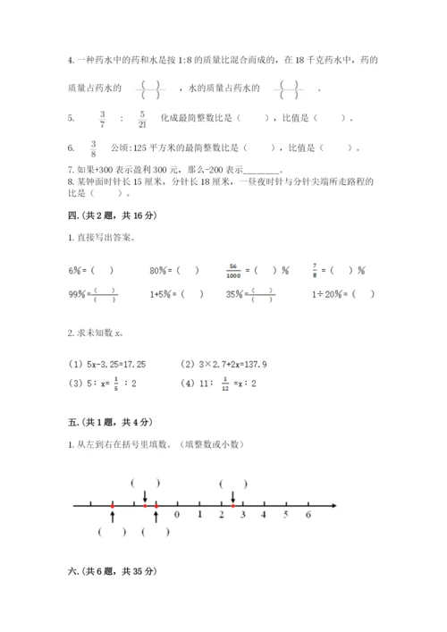 人教版六年级数学下学期期末测试题【能力提升】.docx