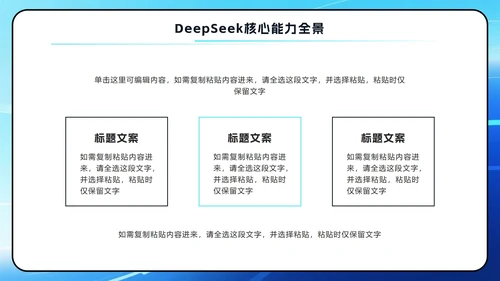 蓝色科技风DeekSeep使用技巧PPT模板