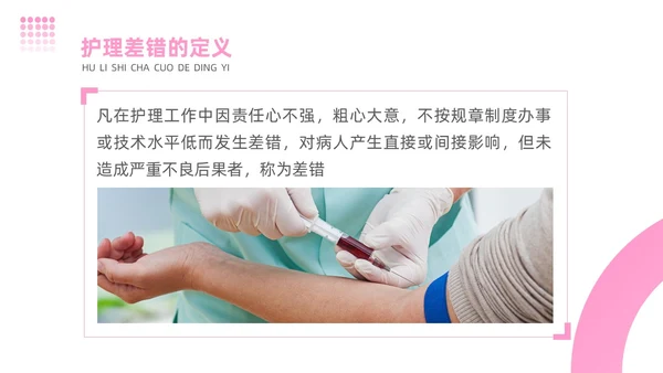 粉色简约商务护理不良事件报告制度护理安全教育PPT模板