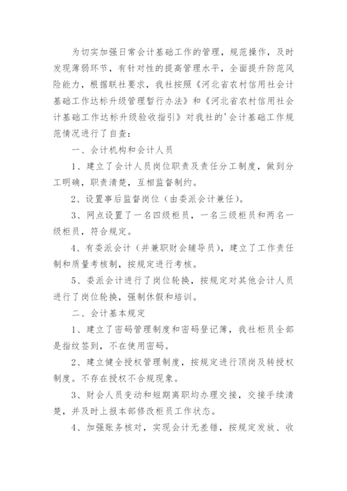 会计代理记账公司自查报告.docx