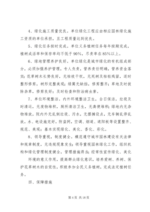 绿化先进单位实施方案.docx