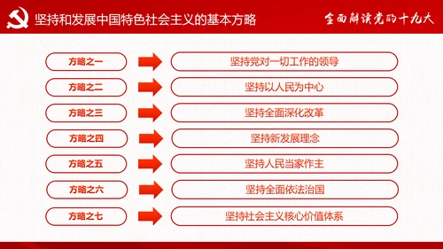 砥砺奋进继往开来十九大报告解读PPT模板