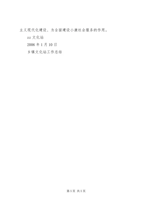 乡镇文化站工作总结.docx