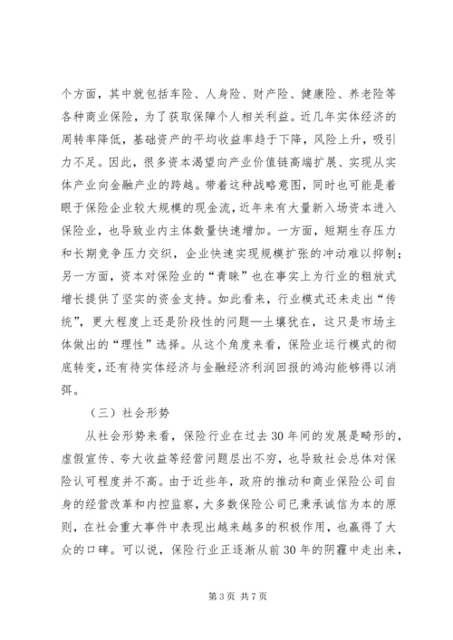 保险行业形势研究.docx