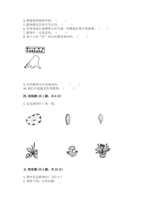 教科版一年级上册科学期末测试卷精品附答案.docx