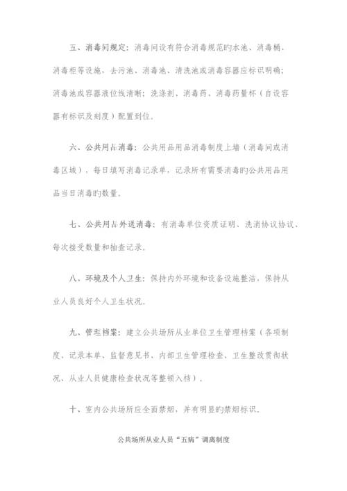 公共场所卫生管理制度汇编.docx