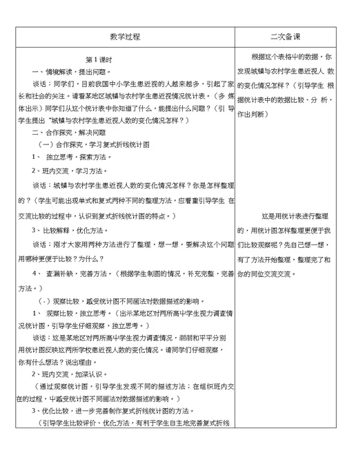 五年级数学下册第六单元教案