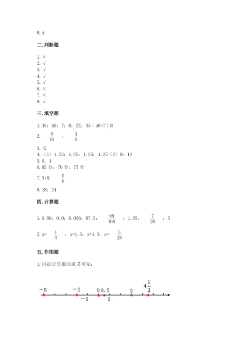 人教版六年级下册数学期末测试卷（实用）word版.docx