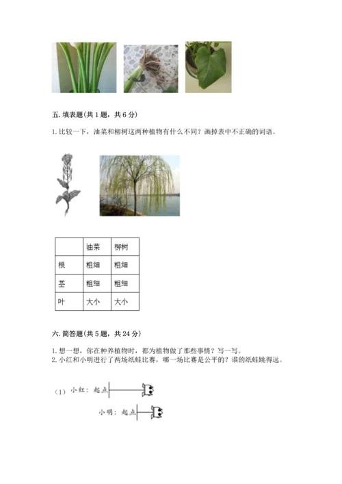 教科版一年级上册科学期末测试卷（培优b卷）.docx