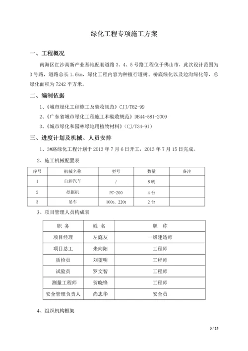 绿化工程专项施工方案.docx