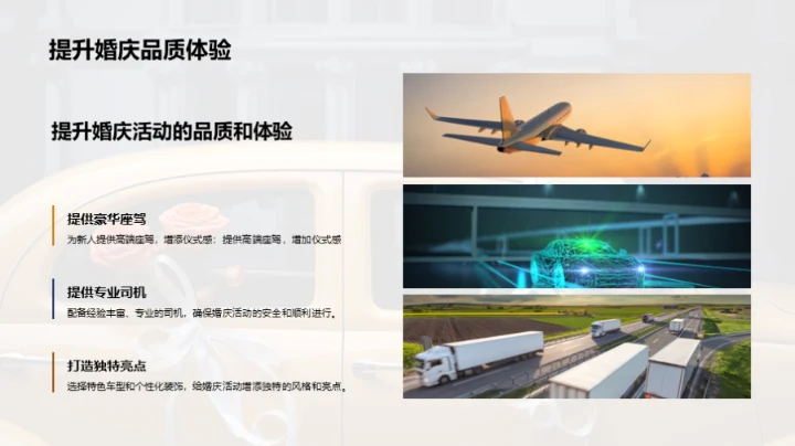 汽车租赁服务的婚庆应用