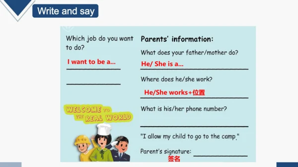 Unit 5 What does he do？Part B Read and write 课件(共2
