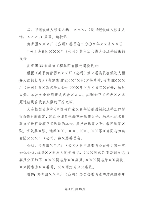 共青团支部委员会成立大会的请示.docx