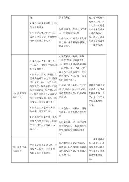 1《吃水不忘挖井人》新课标核心素养教案