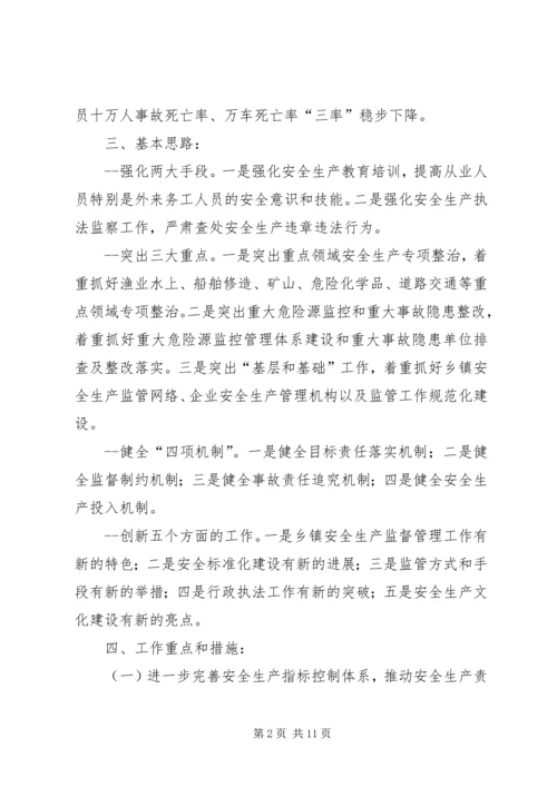 市安监局工作计划.docx