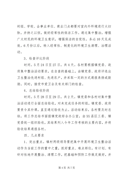 环境卫生集中整治安排意见.docx