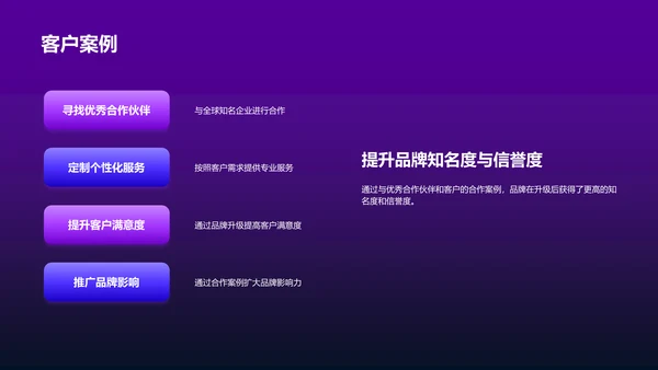 紫色互联网品牌升级发布会PPT模板