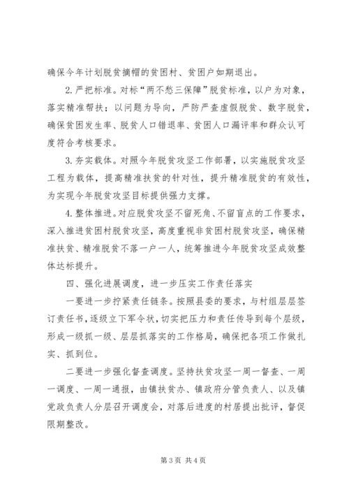 脱贫攻坚“百日大会战”精神情况汇报.docx