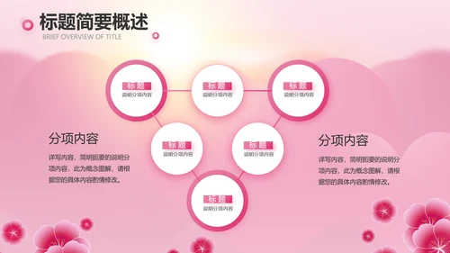 粉色美容院礼仪培训动态PPT模板