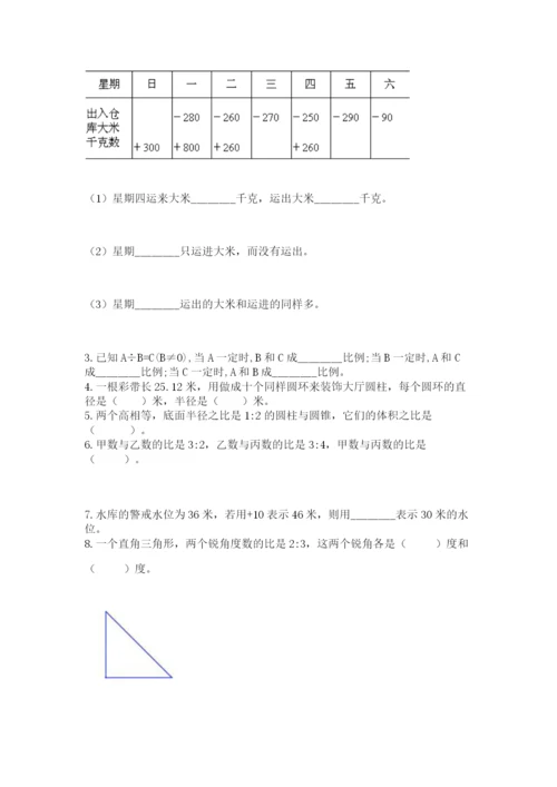 小学六年级数学毕业试题精选.docx