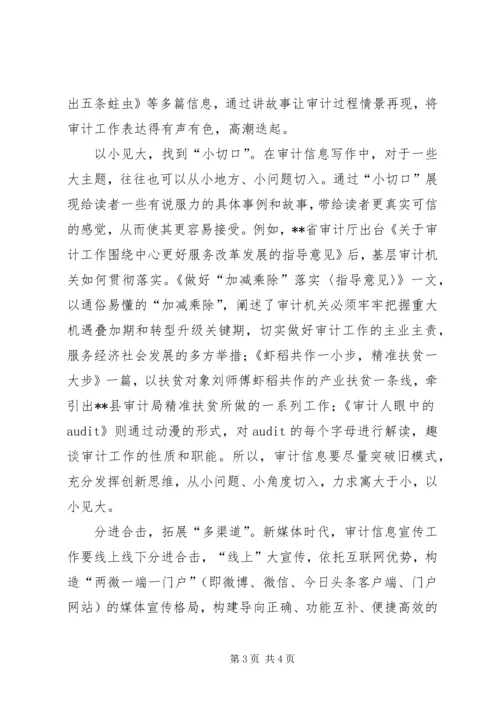 学习十九代报告浅谈审计信息宣传工作的创新策略.docx