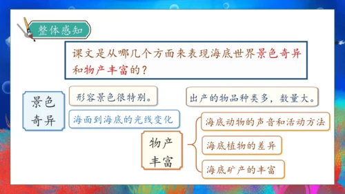 【核心素养】部编版语文三年级下册-23. 海底世界 第1课时（课件）