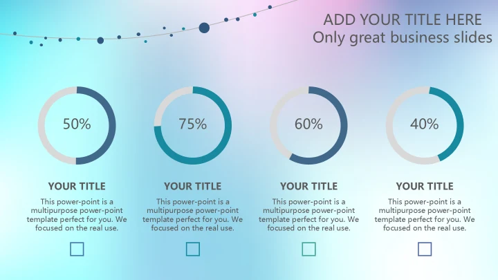 幻彩渐变英文商业计划书模板