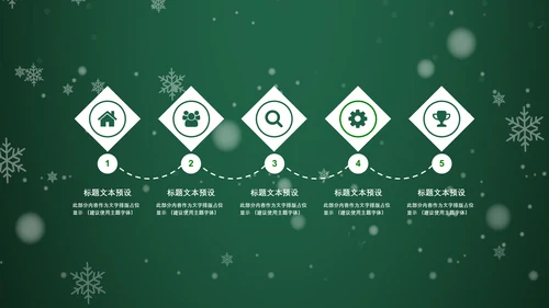 浪漫雪花西方圣诞节活动策划通用PPT模板