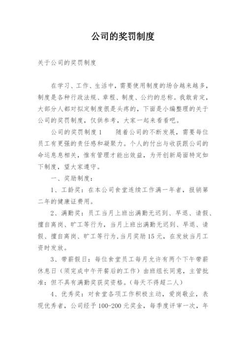 公司的奖罚制度.docx