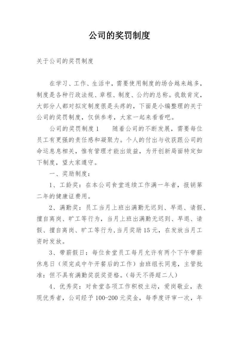 公司的奖罚制度.docx