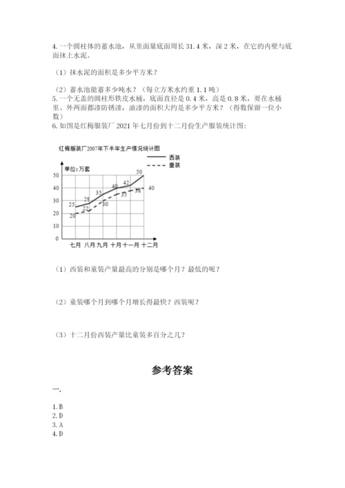 北师大版数学小升初模拟试卷精品（全优）.docx