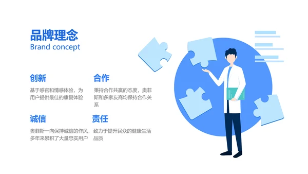 手绘扁平插画风医疗产品介绍