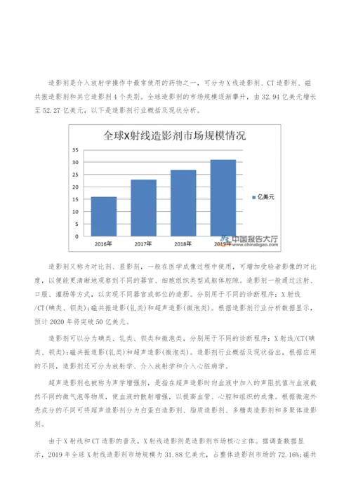 造影剂行业概括及现状-产业报告.docx