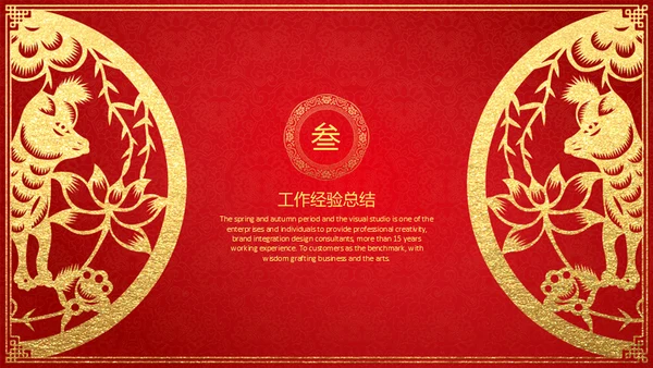 新年快乐过年喜庆通用PPT模板