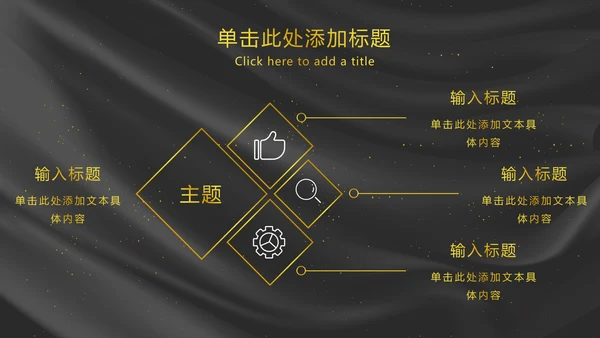 黑金奢华年会PPT模板