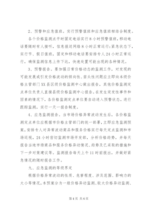 发改局价格监测应急预案.docx